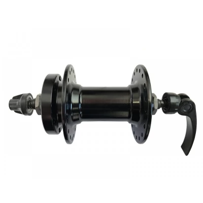 Втулка алюминиевая передняя под эксцентрик на промподшипнике ( Disc-Brake 6 болтов) Black 36H