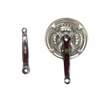 Шатун горный тройной 28/38/48 * 170 мм.(хром).DC-317