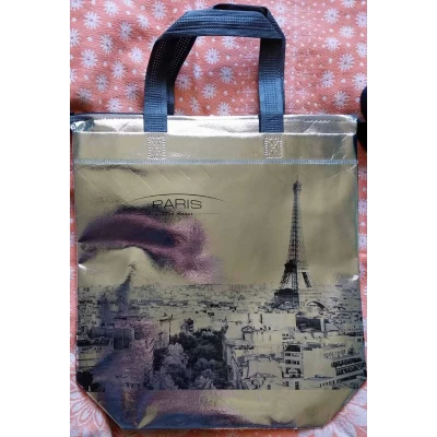 Сумка спанбонд ламинированная на молнии 30×27×10см Сумка спанбонд ламинированная на молнии 30×27×10см