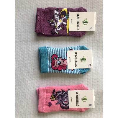 Носки MONTEBELLO ликра хлопок детский 0-1 . Цвет : ассорти. Производство Турция Носки MONTEBELLO ликра хлопок детский 0-1 . Цвет : ассорти. Производство Турция