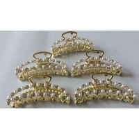 Краб металл, жемчужный, 8 см