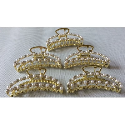 Краб металл, жемчужный, 8 см