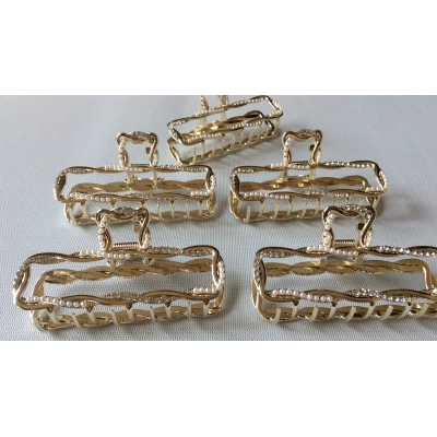 Краб металл, стразы, 10 см