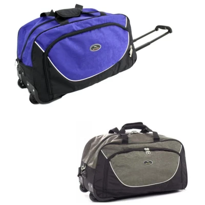 Сумка на колесах Wallaby 10428, Жатка, крупный замок. Колеса на подшипниках. 60см.