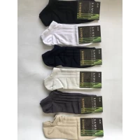 Носки КОМФОРТ ликра хлопок патики ( низкие ) сетка мужская 42-45. Цвет : ассорти