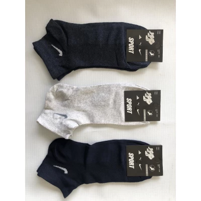 Носки Nike ликра хлопок патики ( низкие ) сетка 36-40. Цвет : ассорти