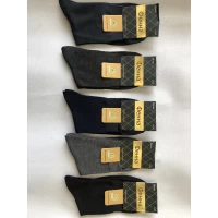 Носки ФЕННА ликра хлопок средние 41-47 с бамбуковой нитью . Цвет : ассорти