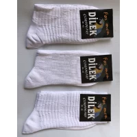 Носки DILEK шёлк мужской 39-42 . Цвет : белый. Производство Турция