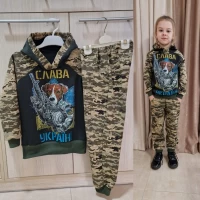 Костюм 2-х нитка+принт Разм 32-40