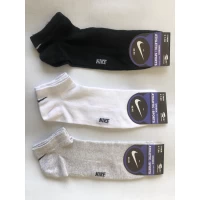 Носки Nike ликра хлопок патики ( низкие ) сетка мужская 42-45. Цвет : ассорти. Производство Турция