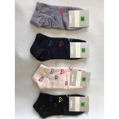 Носки MONTEBELLO ликра хлопок патики ( низкие ) 36-40 сердечко Цвет : ассорти . Производство Турция Носки MONTEBELLO ликра хлопок патики ( низкие ) 36-40 сердечко Цвет : ассорти . Производство Турция