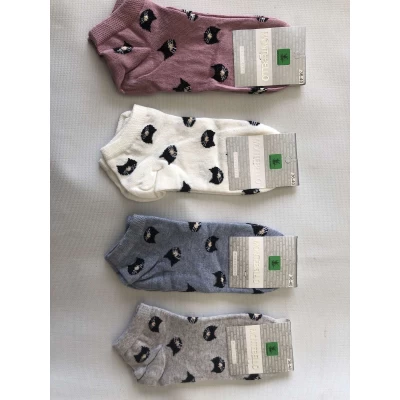 Носки MONTEBELLO ликра хлопок патики ( низкие ) 36-40 котики. Цвет : ассорти. Производство Турция Носки MONTEBELLO ликра хлопок патики ( низкие ) 36-40 котики. Цвет : ассорти. Производство Турция