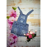 Комбез джинс+вышивка Производитель Турция  Разм 8-12 лет