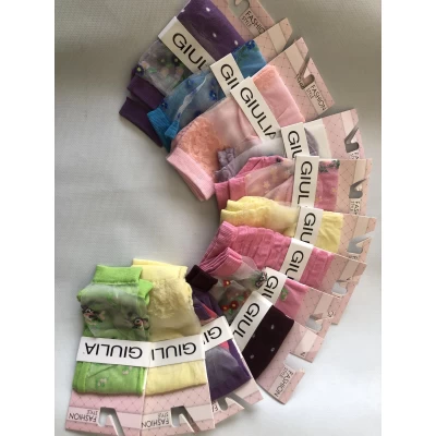 Носки GIULIA носки женские хлопок по низу верх капрон . Цвет : ассорти Носки GIULIA носки женские хлопок по низу верх капрон . Цвет : ассорти