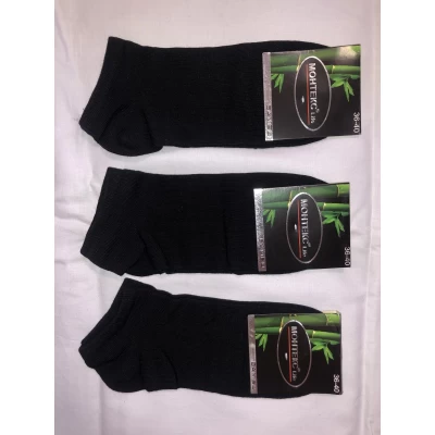 Носки MONTEKS ликра хлопок парики 36-40 ( низкие ) . Цвет : черный Турция