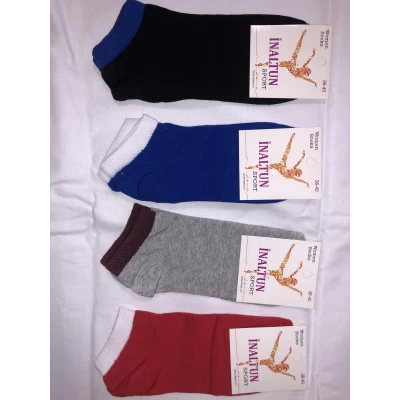 Носки INALTUN ликра хлопок патик ( низкие ) 36-40 . Цвет : ассорти Турция