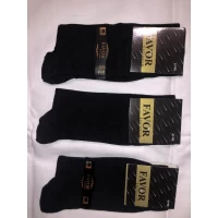 Носки FAVOR ликра хлопок мужские безшовные 41-45 . Цвет : черный Турция