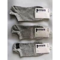 Носки ШУГУАН  ликра хлопок глубокий  мужской носок 42-45 с тормозами . Цвет : светло серый и черный