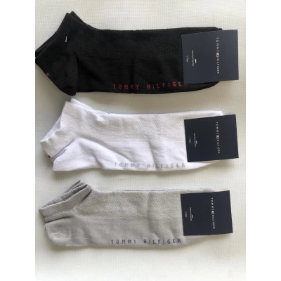 Носки TOMMY HILFIGER ликра хлопок патик ( низкие ) сетка мужская 45-47 . Цвет : ассорти . Производство Турция