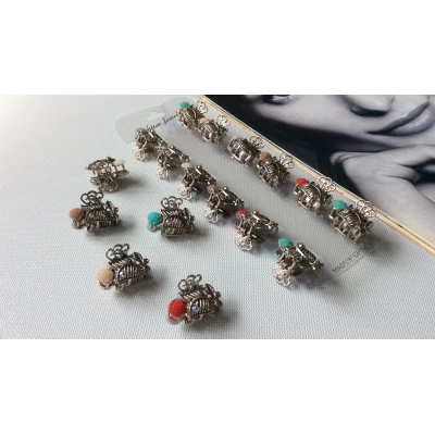 Краб металл, цветок мини, 2 см