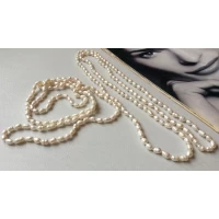 Бусы, жемчужная нить, длинные, 110 см