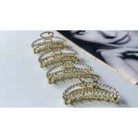 Краб металл, золото, 8 см