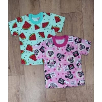 Футболка кулир цветная Разм 26-34