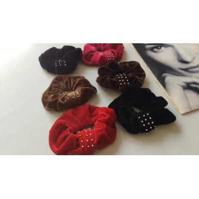 Резинка велюр, диам 10 см