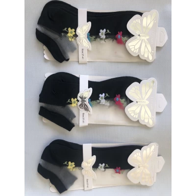 Носки НАТАЛИ носки женские 36-40 хлопок по низу, капрон по верху . Цвет : черный с цветком Носки НАТАЛИ носки женские 36-40 хлопок по низу, капрон по верху . Цвет : черный с цветком