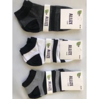 Носки ALLIZE ликра хлопок патик ( низкие ) 40-46 с бамбуковой нитью. Цвет : ассорти в полоску . Производство Турция