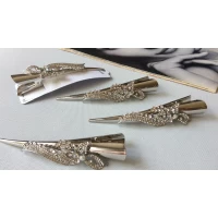 Заколка стрела, серебро, 13 см