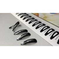 Заколка тик так, чёрная, 4,5 см