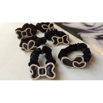 Резинка велюр, стразы