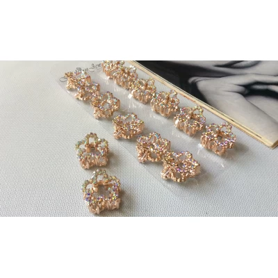 Краб металл, стразы Краб металл, стразы