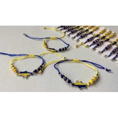 Браслет- нить, карта Украины