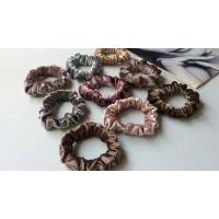 Резинка велюр, блеск, диам 6 см