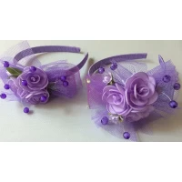 Обруч цветы, расцветки в ассортименте