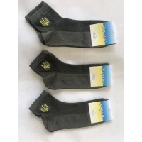 Носки Украина ликра средняя сетка мужская 40-45 с гербом !!! Цвет : олива