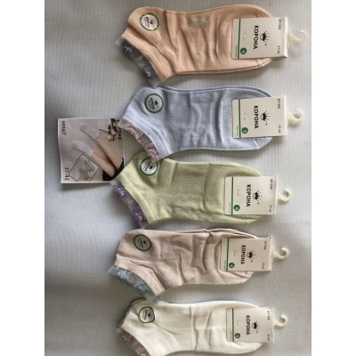 Носки КОРОНА бамбук патик ( низкие ) сетка 37-42 с ажуром . Цвет : ассорти Носки КОРОНА бамбук патик ( низкие ) сетка 37-42 с ажуром . Цвет : ассорти