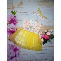 Платье+повязка Производитель Турция Разм 12-18-24-36 мес