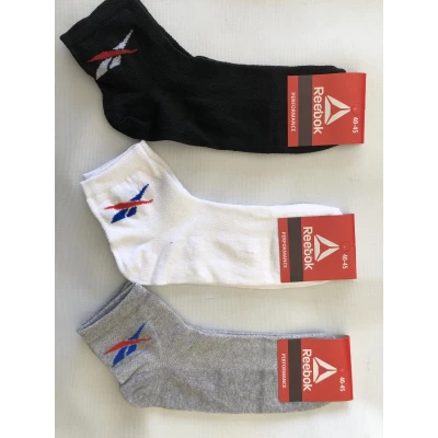 Носки REEBOK ликра средняя сетка мужская 40-45. Цвет : ассорти