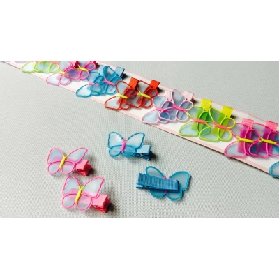 Заколка утка, бабочка, 4 см