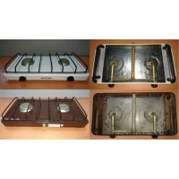 Газовая настольная  плита Вогник, (таганок) 2 конфорки