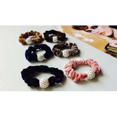 Резинка велюр, стразы