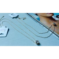 Цепочка Xuping , с цирконием, 45+5 см