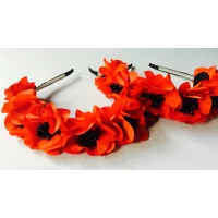 Обруч металл, семь маков