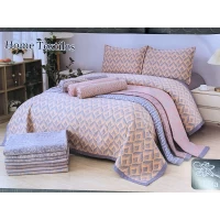 Покрывало евро 220х240 лен с наволочками 50х70