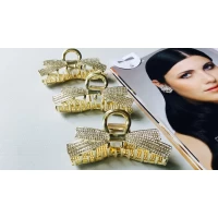 Краб металл, стразы, 10 см