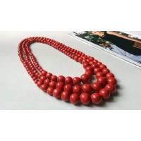 Бусы три нити, длина 60 см