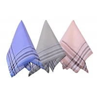 Платок носовой (39х39 см, материал коттон, в упаковке 12 шт, цвета в ассортименте)